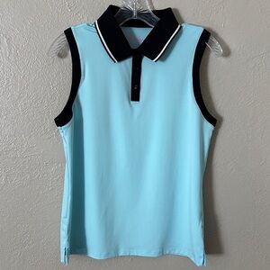 Lillie Green Golf Active Performance Tank Blue/Black Medium